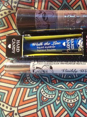 Hard Candy 3pc Make Up Set with A Pouch- Additional Goodies Included